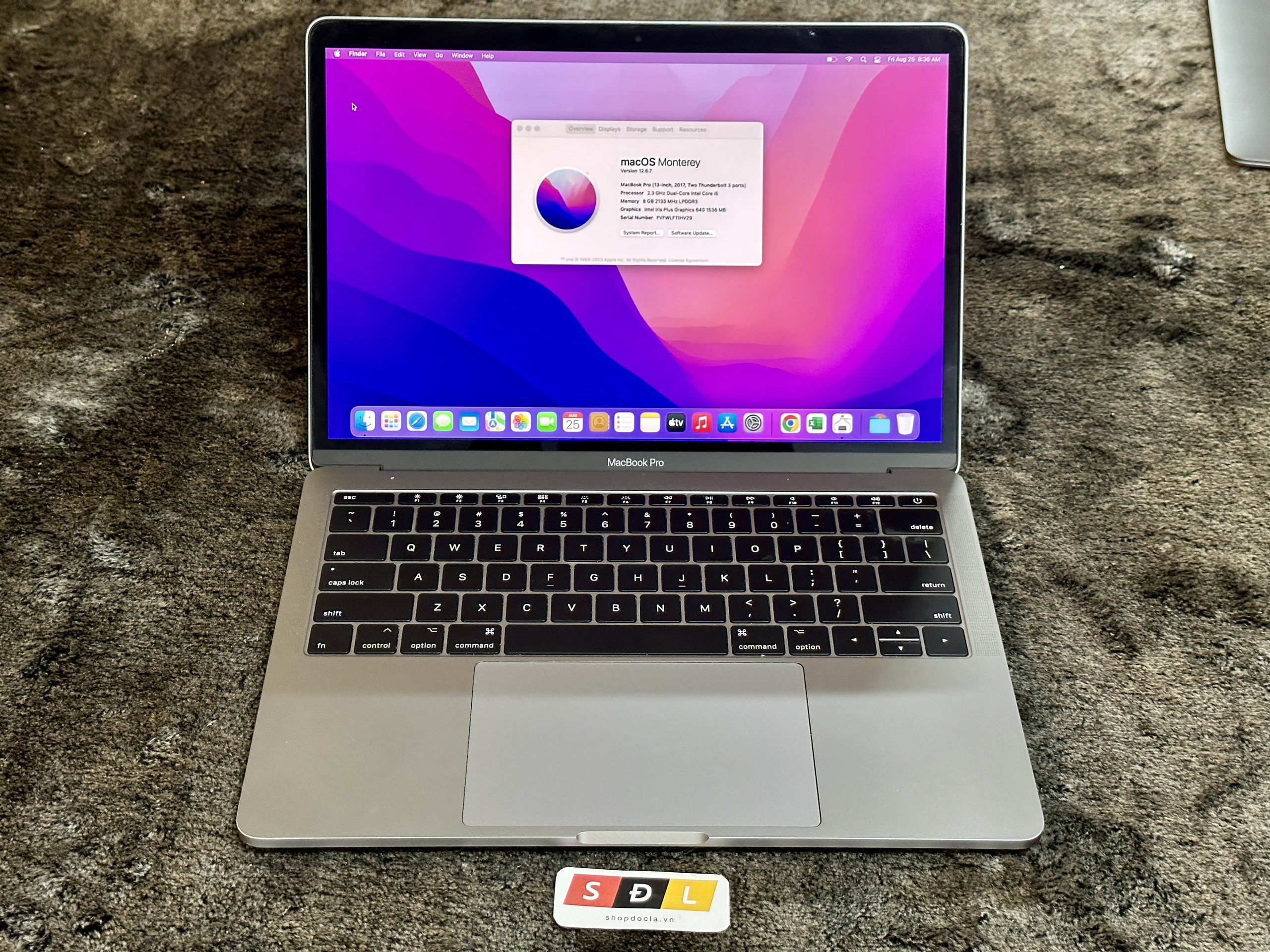 MacBook Pro (13-inch, 2017, Two Thunderbolt 3 ports) i5 8GB 256GB model MPXT2
