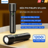 Đèn pin Philips SFL1235 có pin sạc 18650 tích hợp theo đèn