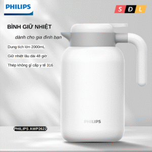 Bình giữ nhiệt nóng lạnh Philips AWP2622 inox 316L dung tích lớn 2L