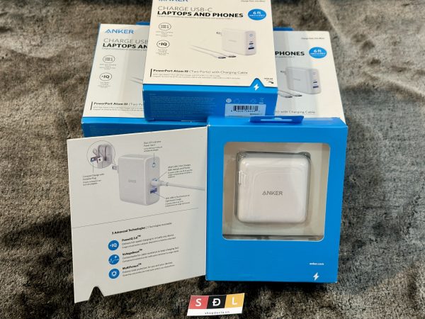 Anker PowerPort Atom III 60W có kèm cáp cổng C model B2322