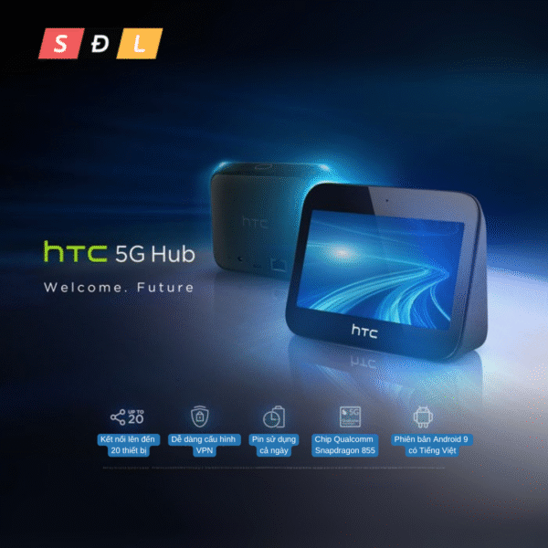 Bộ Phát WiFi 4G/5G HTC 5G Hub kiêm máy android Snapdragon 855