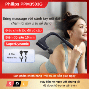 Súng massage tay dài Philips PPM3502G / PPM3503G