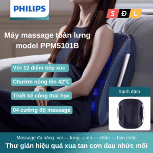 Máy massage toàn lưng Philips PPM5101B với 12 đầu tiếp xúc