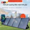 Túi gấp sạc năng lượng mặt trời di động 60W, sạc được cho laptop