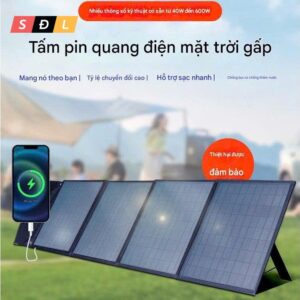 Túi gấp sạc năng lượng mặt trời di động 60W, sạc được cho laptop