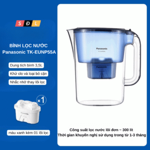 Bình lọc nước Panasonic TK-EUNP55A dung tích 3.5L, lõi lọc lên đến 300 lít nước 9 10 2