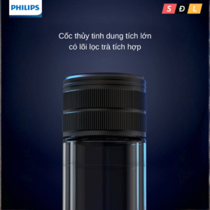 Bình thủy tinh cách nhiệt Philips AWP2682 dung tích 300mL có lõi lọc trà 2 3 2