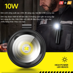 Đèn pin đa năng Philips SFL2201 pin có thể tháo rời, từ tính, góc L, xoay 360 độ, có kẹp tiện lợi 2 3 5