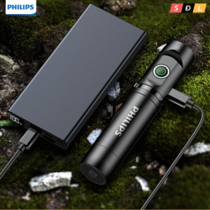 Đèn pin đa năng Philips SFL2201 pin có thể tháo rời, từ tính, góc L, xoay 360 độ, có kẹp tiện lợi 7 8 5