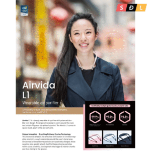 Máy lọc không khí đeo cổ ible Airvida L1 thời trang với 02 lỗ thông gió 2 3