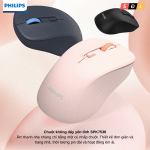 Chuột không dây chính hãng Philips SPK7448 seri 5000 | Bluetooth | 2.4G | Không ồn |1600DPI 4 5 1