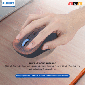 Chuột không dây chính hãng Philips SPK7448 seri 5000 | Bluetooth | 2.4G | Không ồn |1600DPI 7 8 1