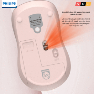 Chuột không dây chính hãng Philips SPK7448 seri 5000 | Bluetooth | 2.4G | Không ồn |1600DPI 8 9 1