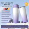 Máy xay sinh tố di dộng Sịn Sò [dùng pin], xay được cả đá, dung tích 650mL tặng nắp uống trực tiếp