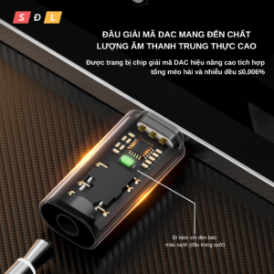 Đầu chuyển đổi tai nghe Type-C sang jack tròn 3.5mm chip giải mã DAC chất lượng âm thanh không suy giảm 3 3 4