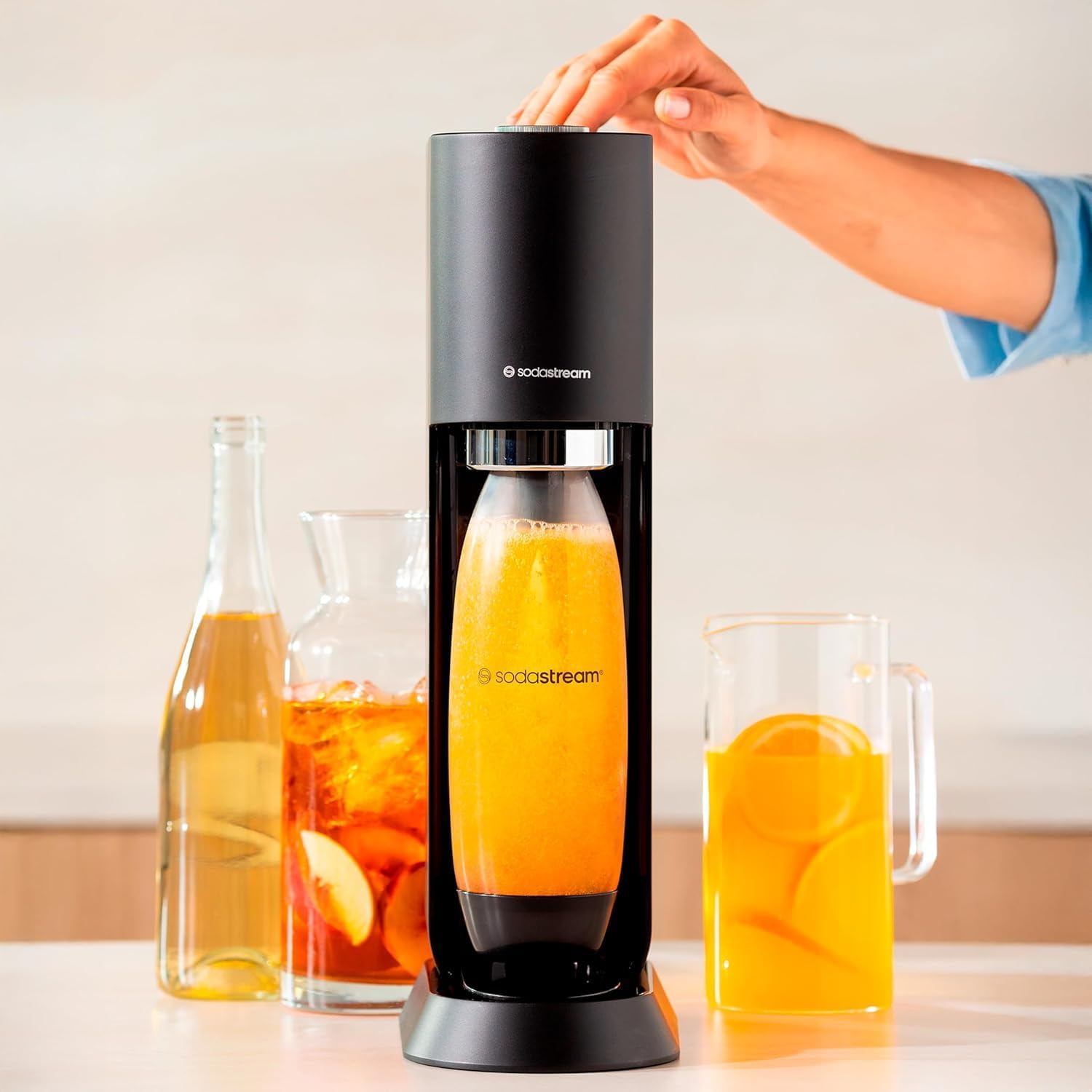 Máy làm soda SodaStream Mix bơm nạp trực tiếp nước ép trái cây, cocktail, nước trắng