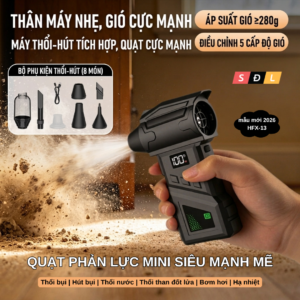 Quạt phản lực mini dùng để Thổi bụi | Hút bụi | Thổi nước | Thổi than đốt lửa | Bơm hơi | Hạ nhiệt
