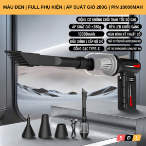 Quạt phản lực mini công suất cao với lưu lượng gió lớn dùng để rửa xe, thổi nước, thổi bụi, hút bụi 10 11