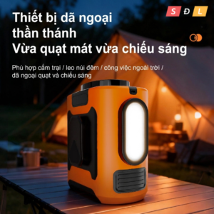 Quạt siêu mát Đeo hông | Đeo Cổ | Để bàn | Đèn pin tích hợp model 2026 chất liệu bền bỉ chống va đập 4 5 9