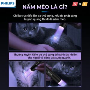 Đèn pin có zoom Philips SFL2092 bật thầy soi ngọc | tem chống giả | tia laser | phát hiện nấm mèo 3 4 6