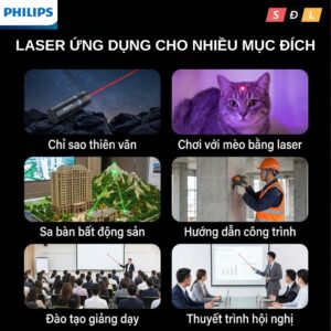 Đèn pin có zoom Philips SFL2092 bật thầy soi ngọc | tem chống giả | tia laser | phát hiện nấm mèo 7 8 6